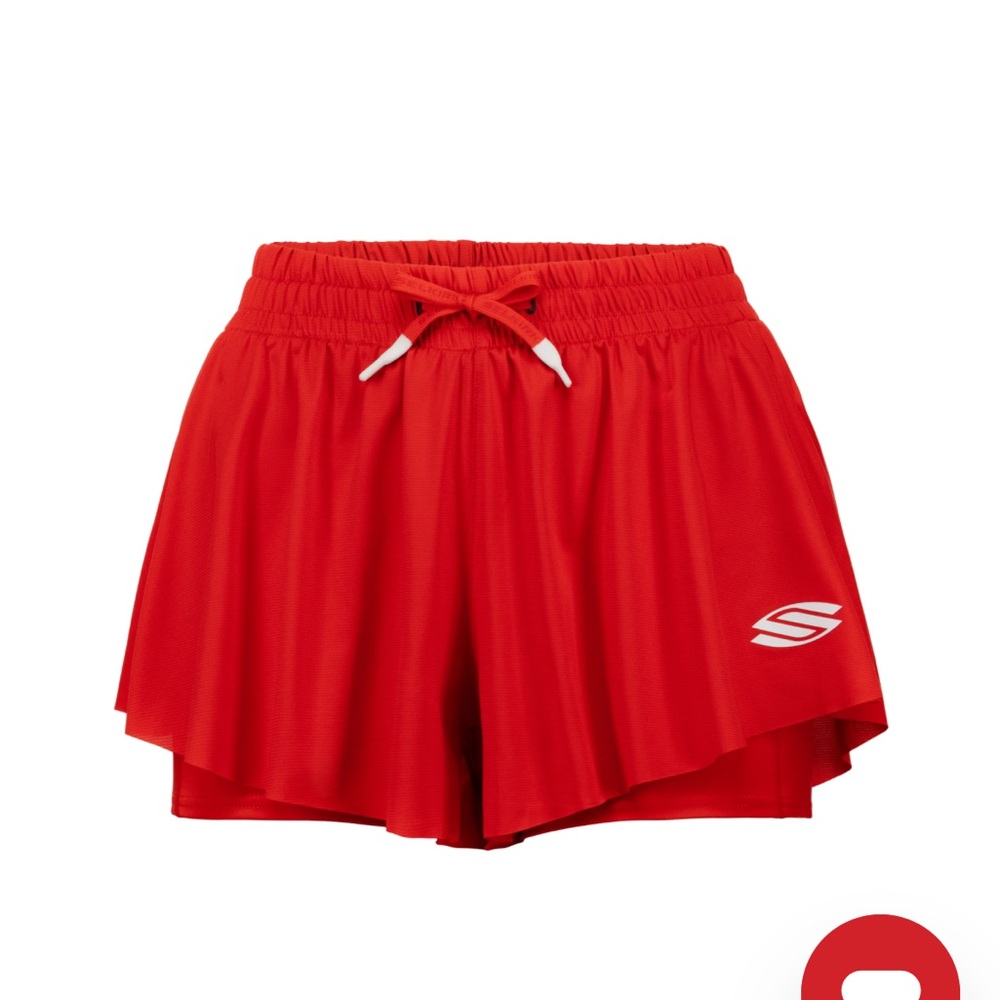 SELKIRK pickleball Red Athletic Shorts with Elastic Waistband - Picture 2 of 7